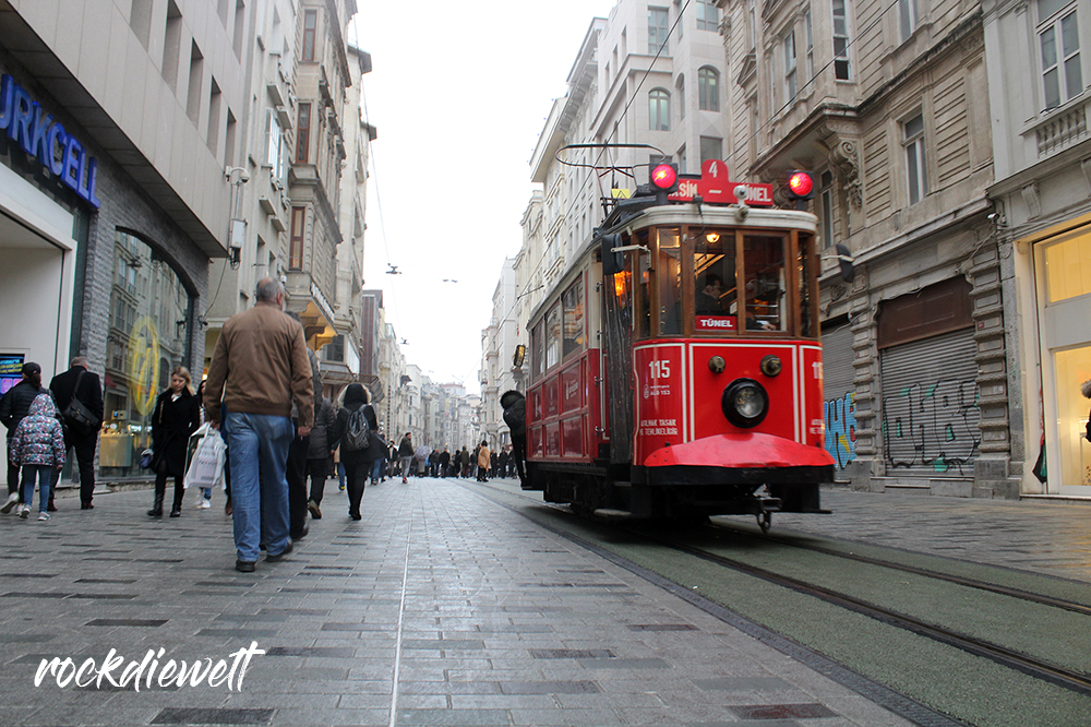 Traditionelle Straßenbahn Istanbul